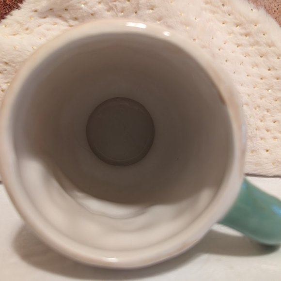 Johanna Parker Design Santa Claus Christmas Mug Cream and Mint Green VGC - Picture 4 of 4